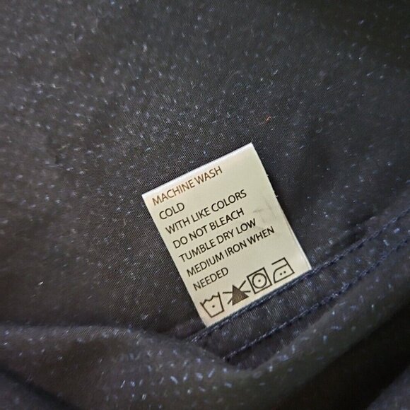 Steve’s Jeans Shirt Men's 3X Button Up Short Sleeve Blue Geometric Pattern - Picture 15 of 16